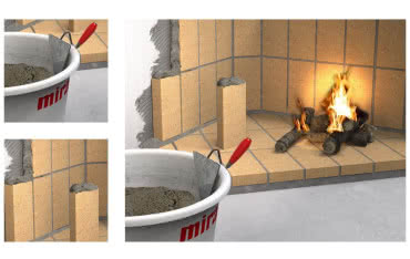 mira 6920 fireplace mortar - zaprawa cementowa do kominków
