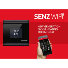 Raychem SENZ WIFI – nowy termostat do ogrzewania podłogowego z ekranem dotykowym
