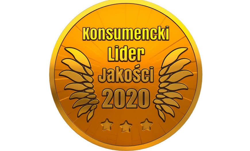 "Złote godło" potwierdzające jakość produktów firmy Aluprof!